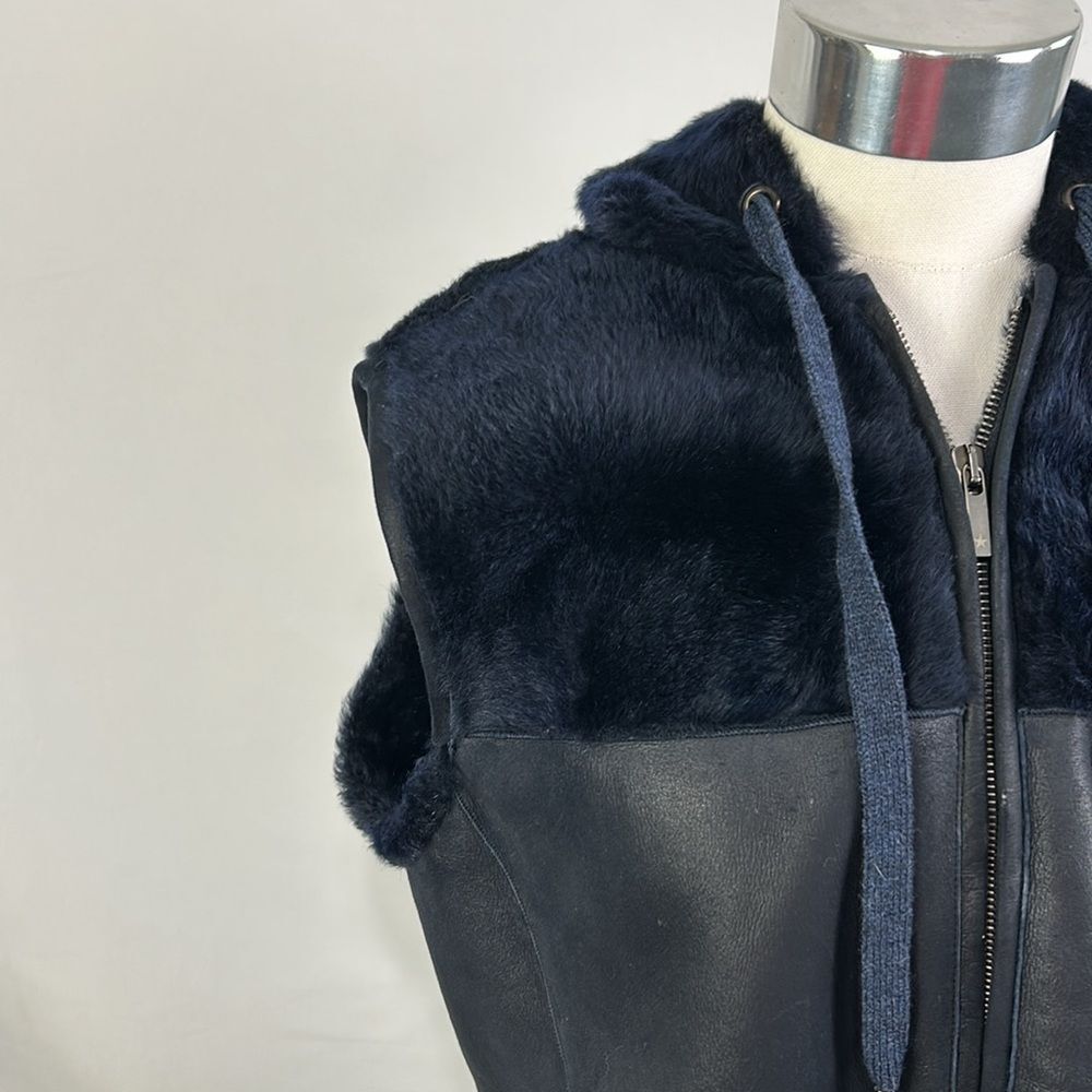 Black Shearling Patchwork With Hood Lorena Antoni… - image 2